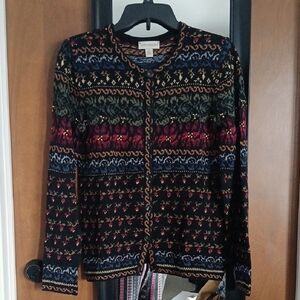 Appleseeds vintage look fair isles sweater S